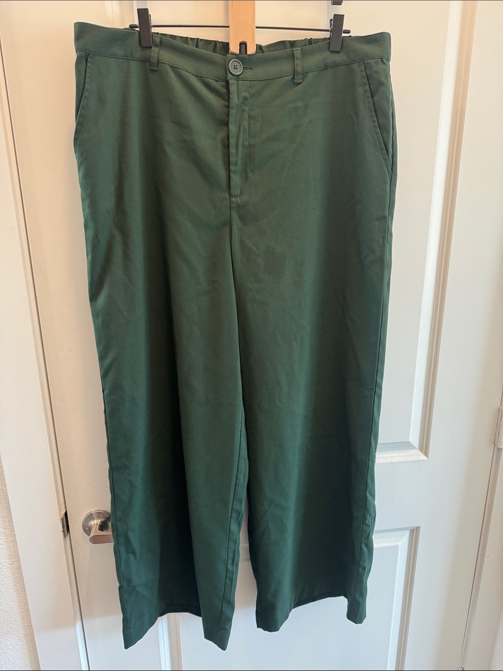 Ava & Viv Wide Leg Pants in Deep Green